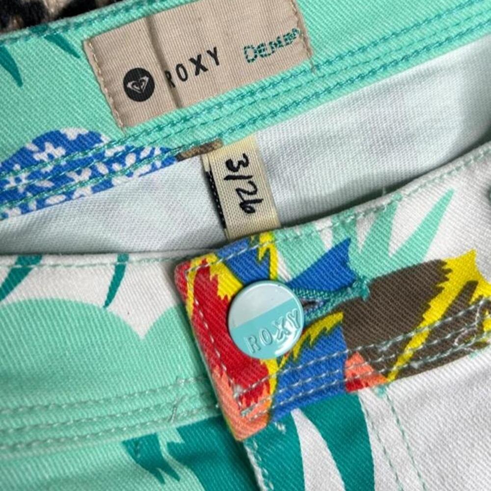 Rare roxy hawaiian print denim - Picture 5 of 7